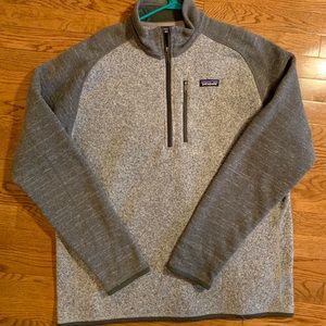 Men’s XL Gray Contrast Patagonia Quarter Zip
